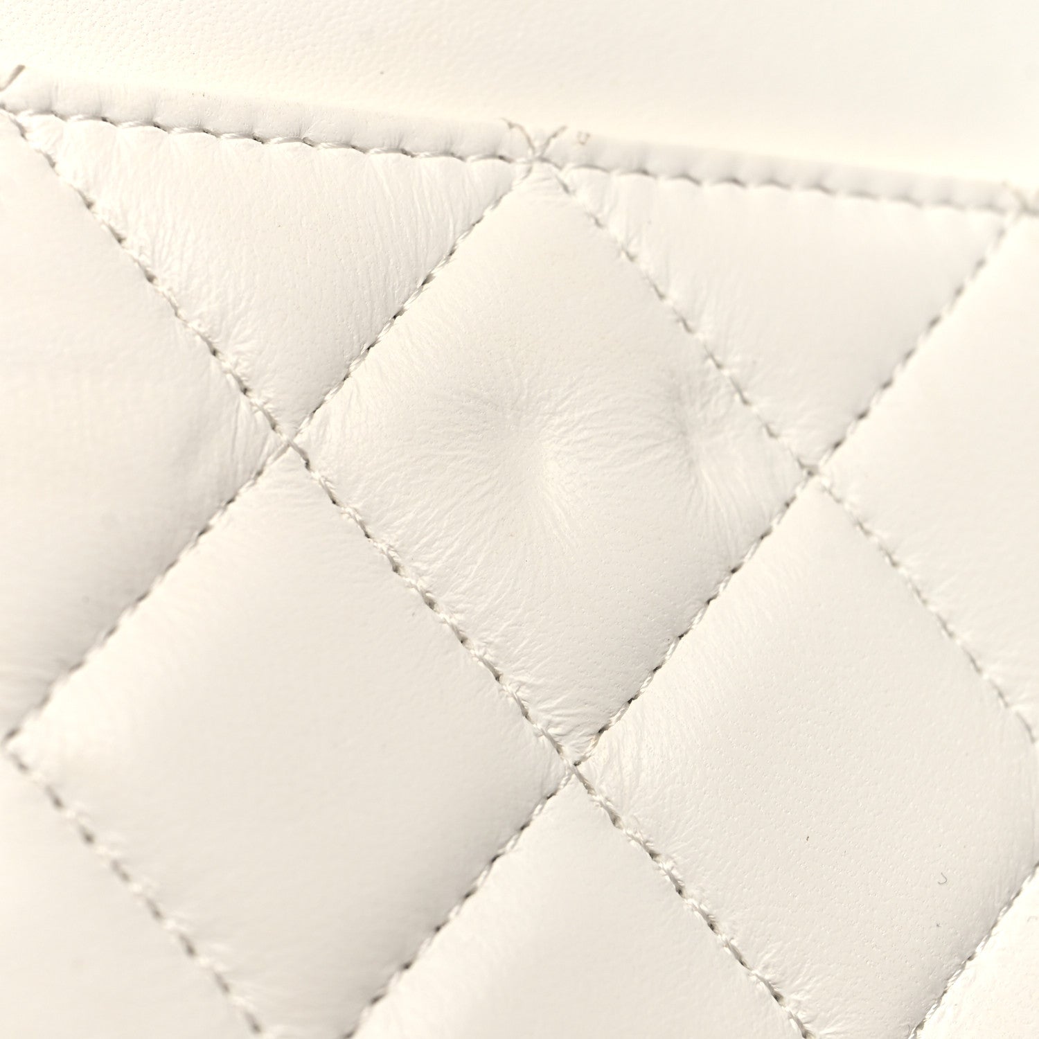 Chanel Lambskin Quilted CC Pearl Crush Wallet on Chain WOC White 15 of 15
