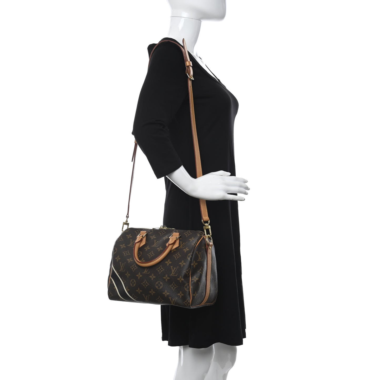 Monogram My LV Heritage Speedy Bandouliere 25 Black Ivory