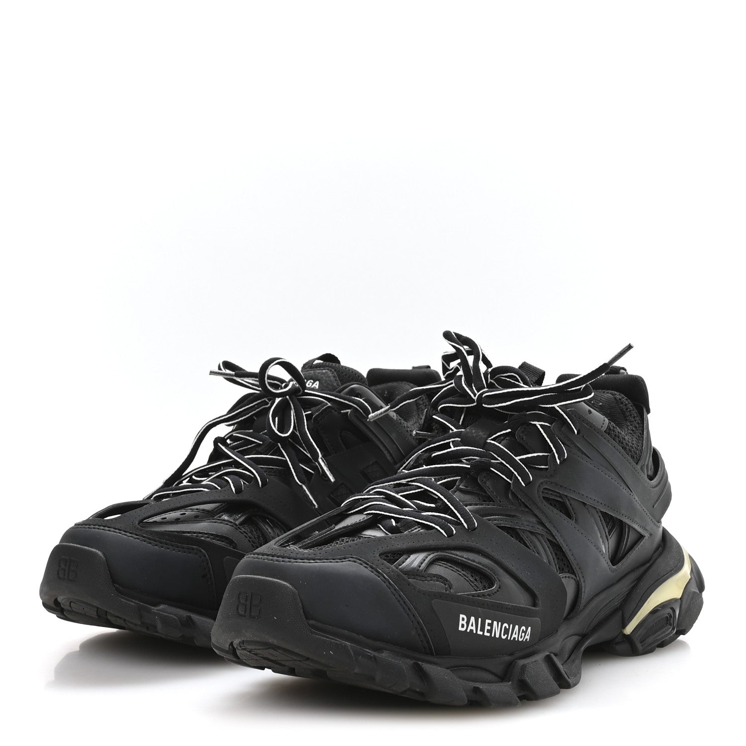 Balenciaga Mesh Nylon Mens Track Sneakers 42 Black 4 of 7