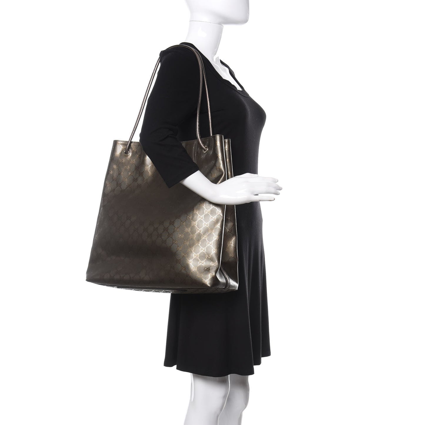 Imprime Monogram Large Gifford Shopping Tote Pewter