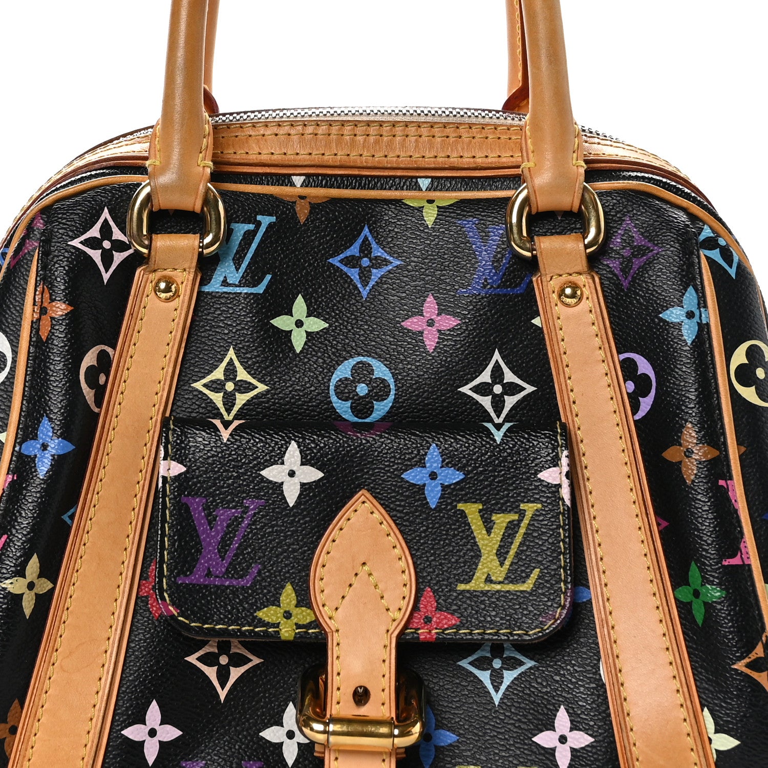 Louis Vuitton Monogram Multicolor Priscilla Black 6 of 12