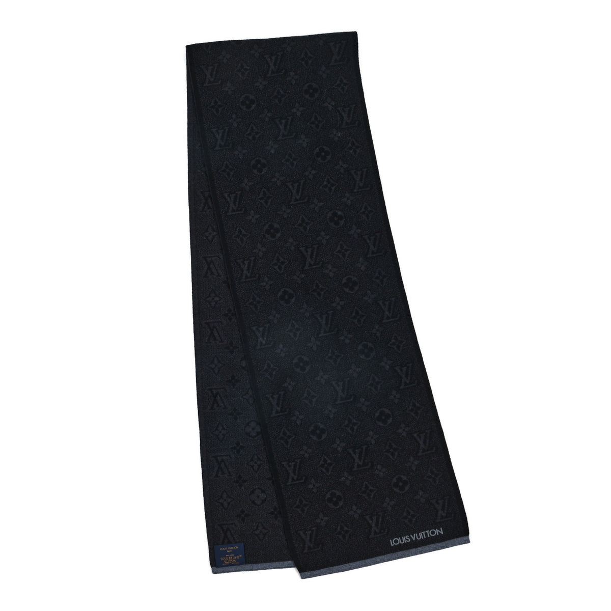 Louis Vuitton Wool My Monogram Eclipse Scarf Grey 2 of 3