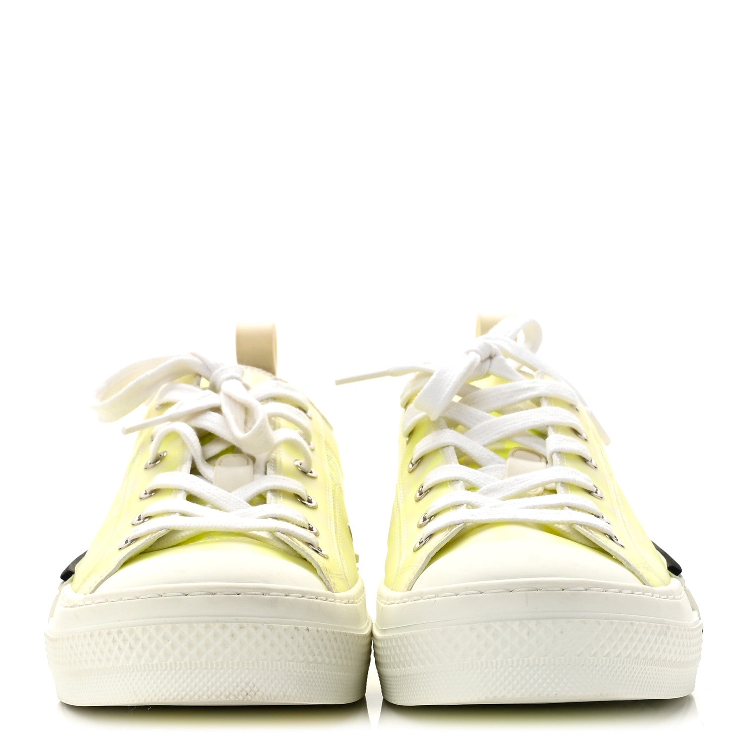 Christian Dior Technical Canvas Oblique Mens B23 Low Top Sneaker 42 Yellow 3 of 9
