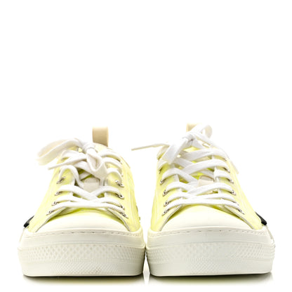 Christian Dior Technical Canvas Oblique Mens B23 Low Top Sneaker 42 Yellow 3 of 9