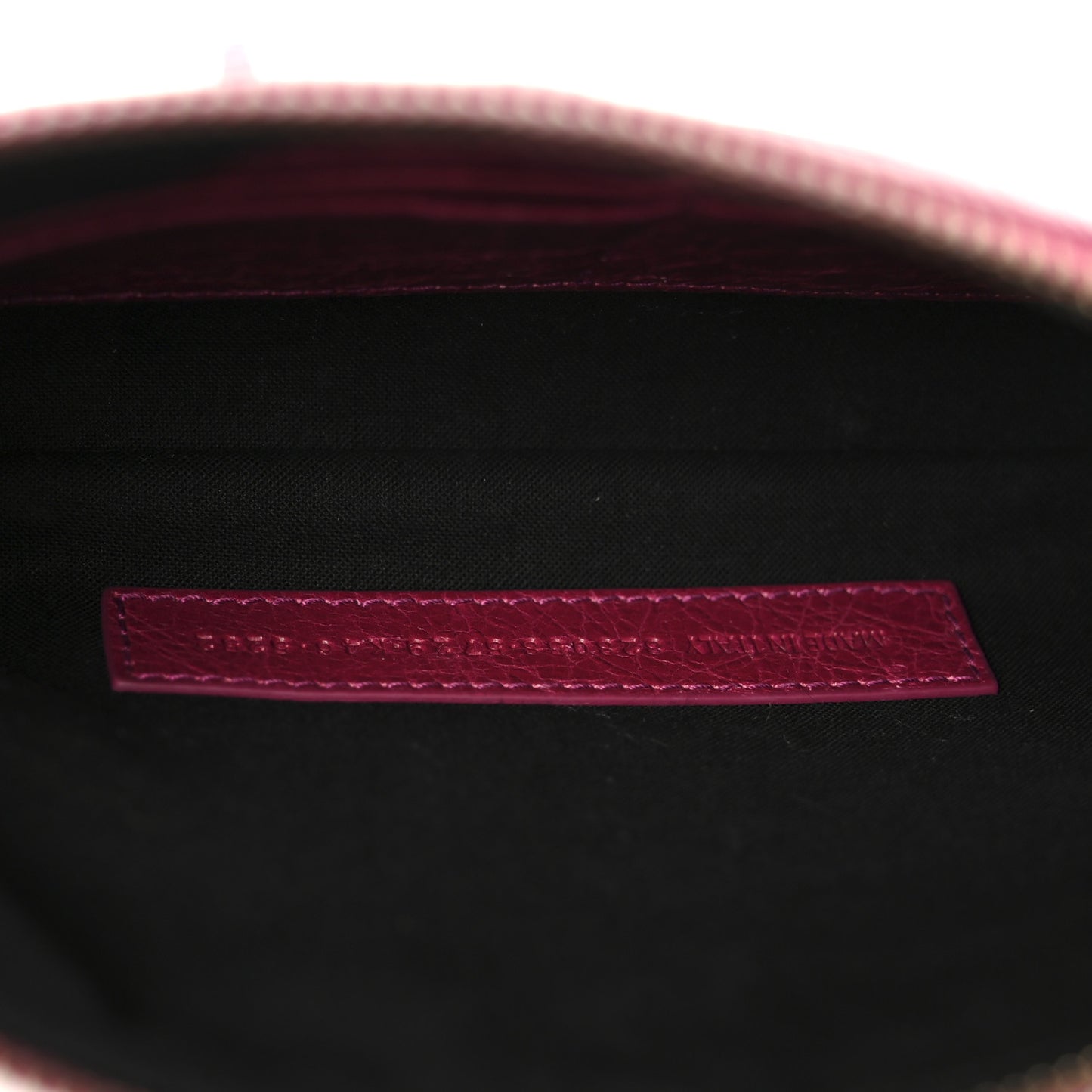 Agneau Arena Classic Hardware Le City Pouch On Strap Framboise