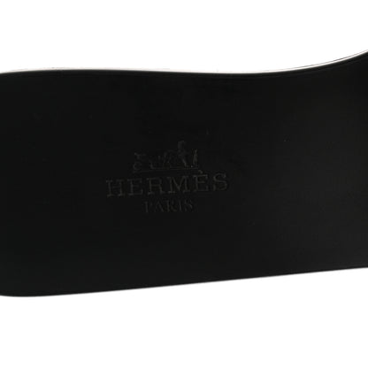 Hermes Rubber Aloha Sandals 37 Black 8 of 9