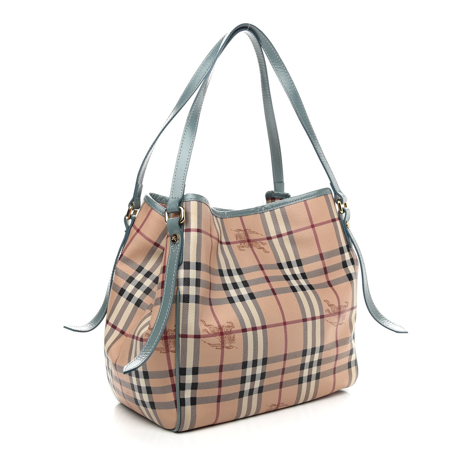 Burberry Haymarket Check Small Canterbury Tote Storm Grey 2 of 19