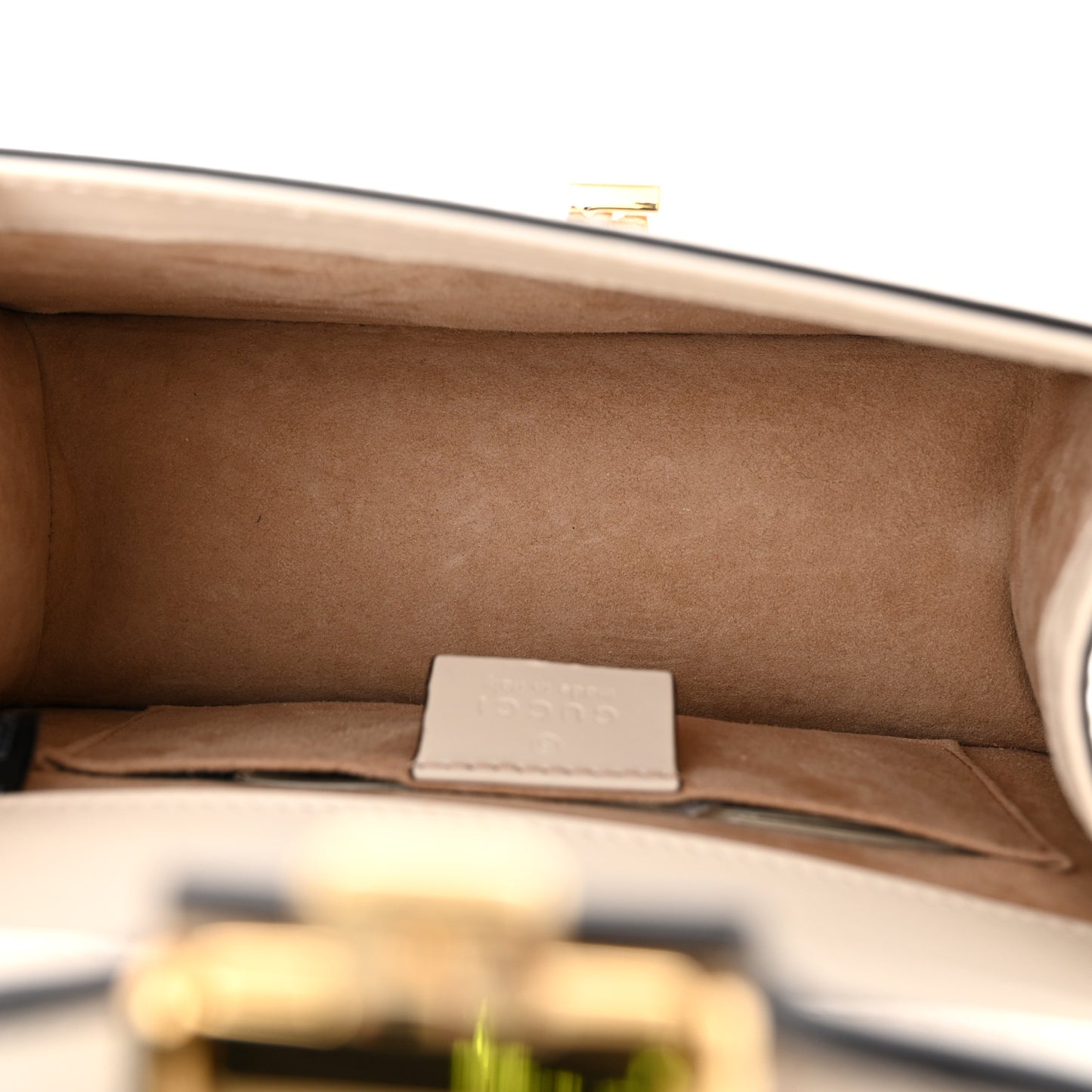 Calfskin Mini Sylvie Top Handle Bag White