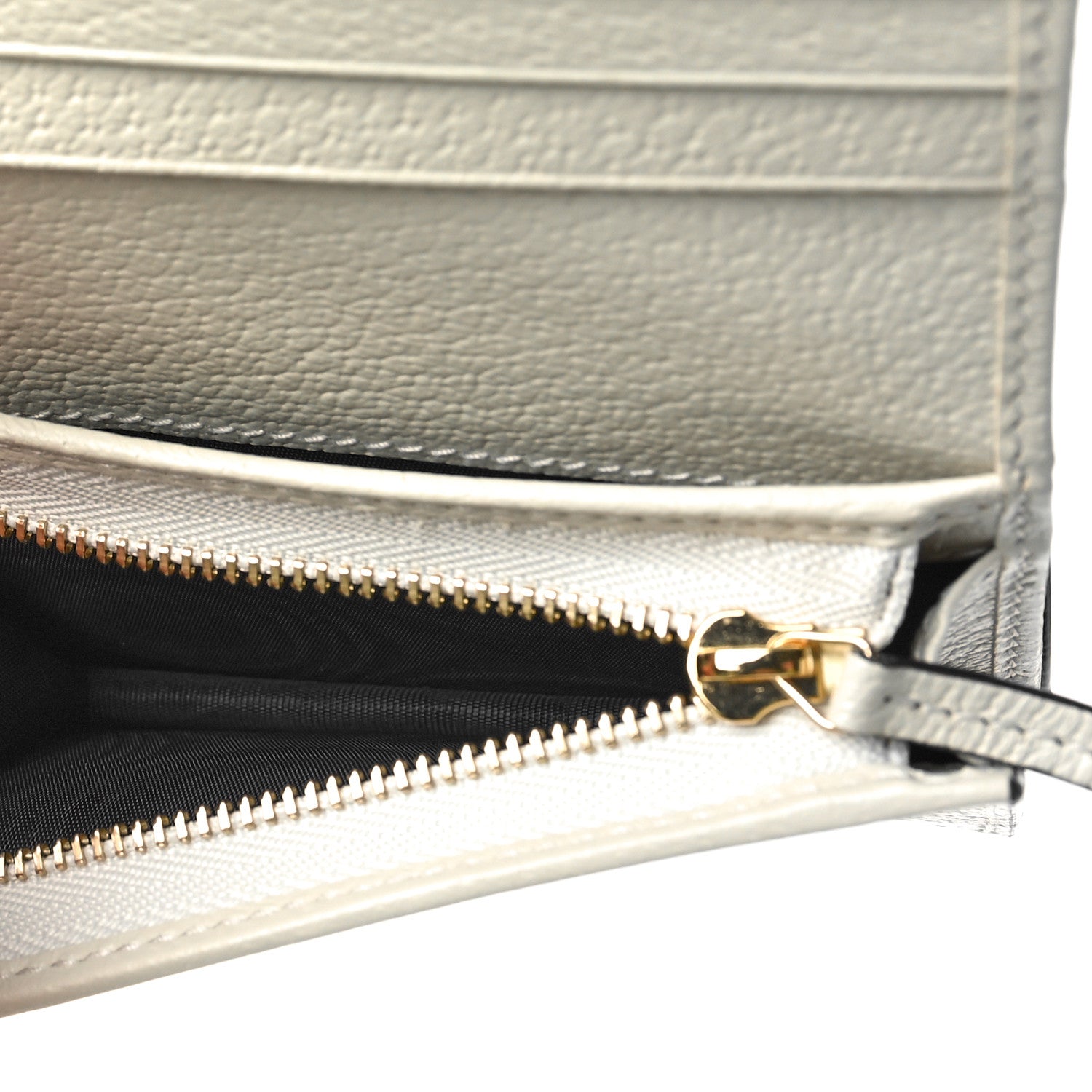 Gucci GG Supreme Monogram Textured Dollar Calfskin Web Ophidia Card Case Beige Ebony Mystic White 5 of 8