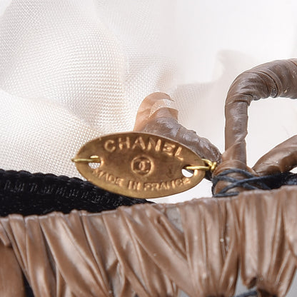 Chanel Satin Camellia CC Hair Comb White 3 of 4