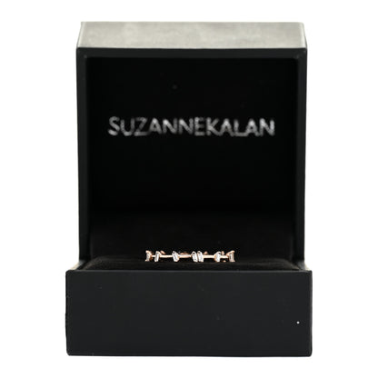Suzanne Kalan 18K Rose Gold Diamond Barbwire Band Ring 52 6 6 of 6
