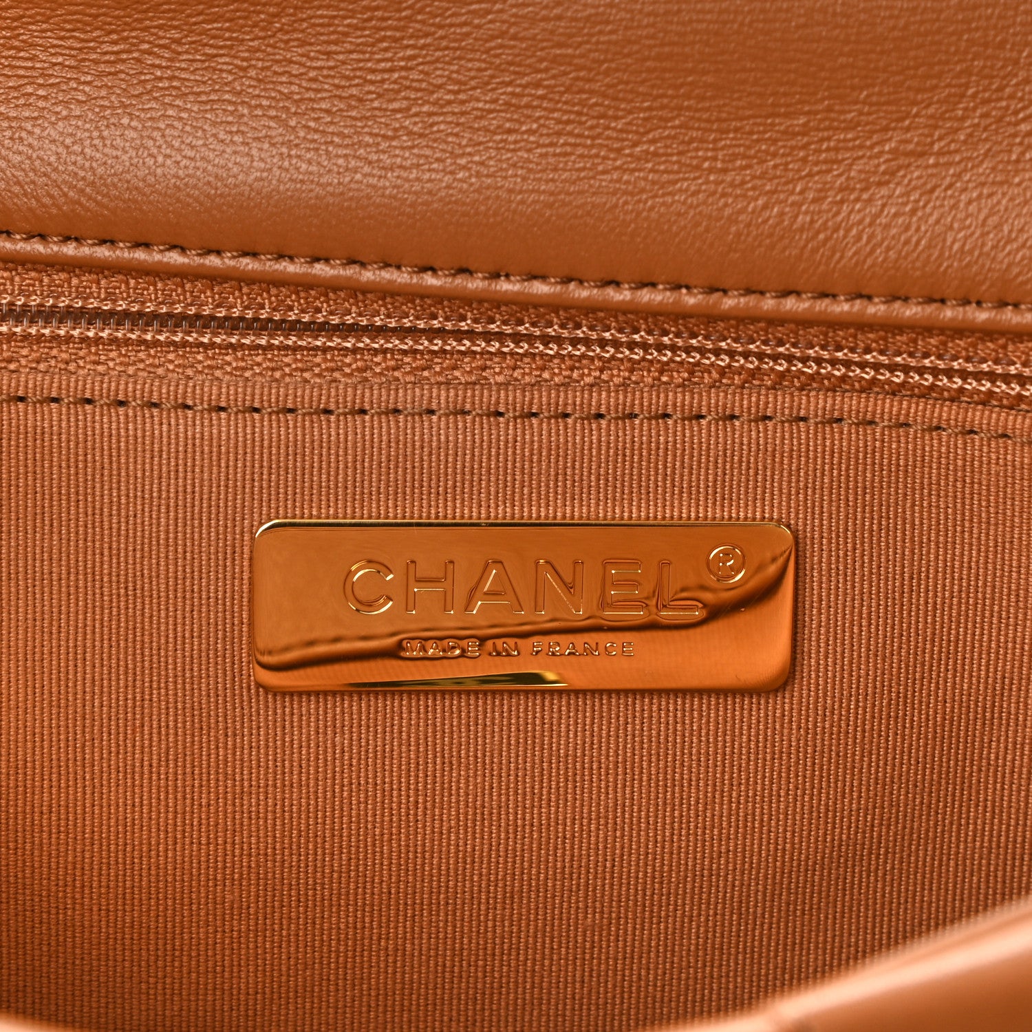 Chanel Lambskin Quilted Medium Chanel 19 Flap Brown 6 of 11