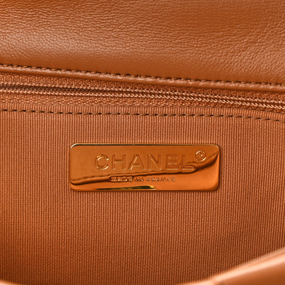 Chanel Lambskin Quilted Medium Chanel 19 Flap Brown 6 of 11