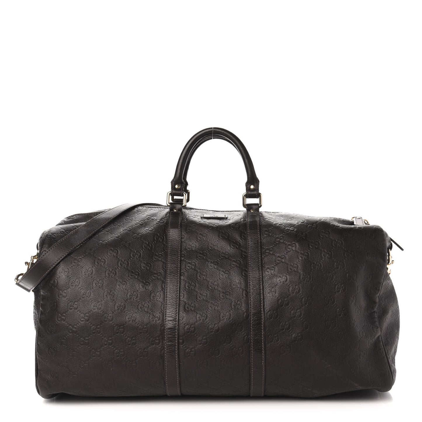 Guccissima Large Carry On Duffle Chocolate