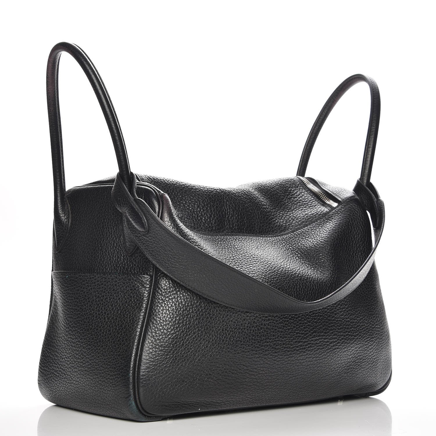 Hermes Taurillon Clemence Lindy 34 Black 3 of 15