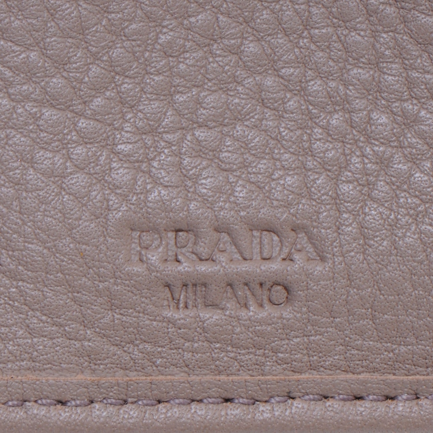 Prada Vitello Daino Compact Wallet Argilla 6 of 7