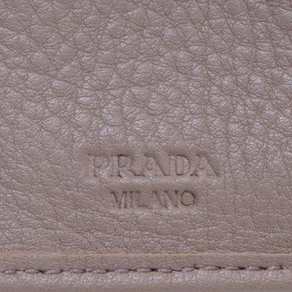 Prada Vitello Daino Compact Wallet Argilla 6 of 7