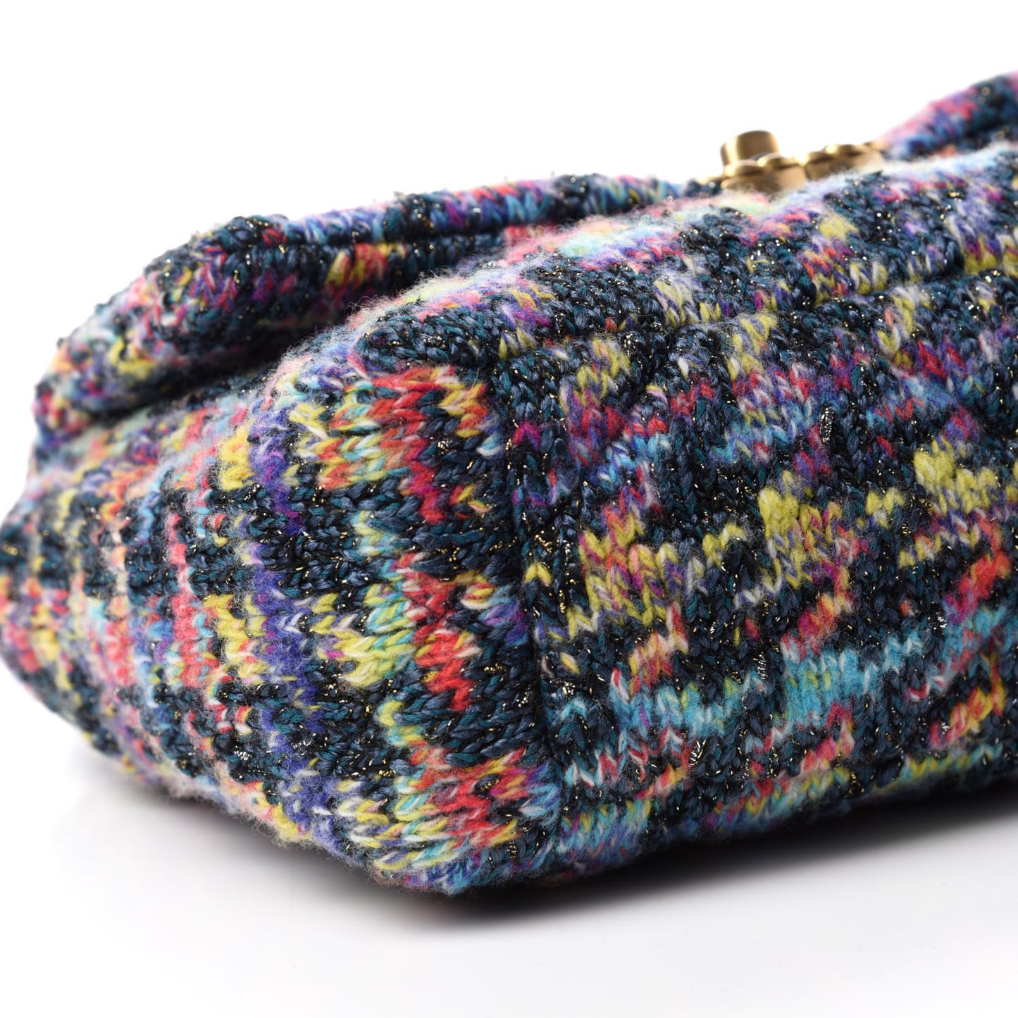 Tweed Quilted Medium Chanel 19 Flap Dark Multicolor