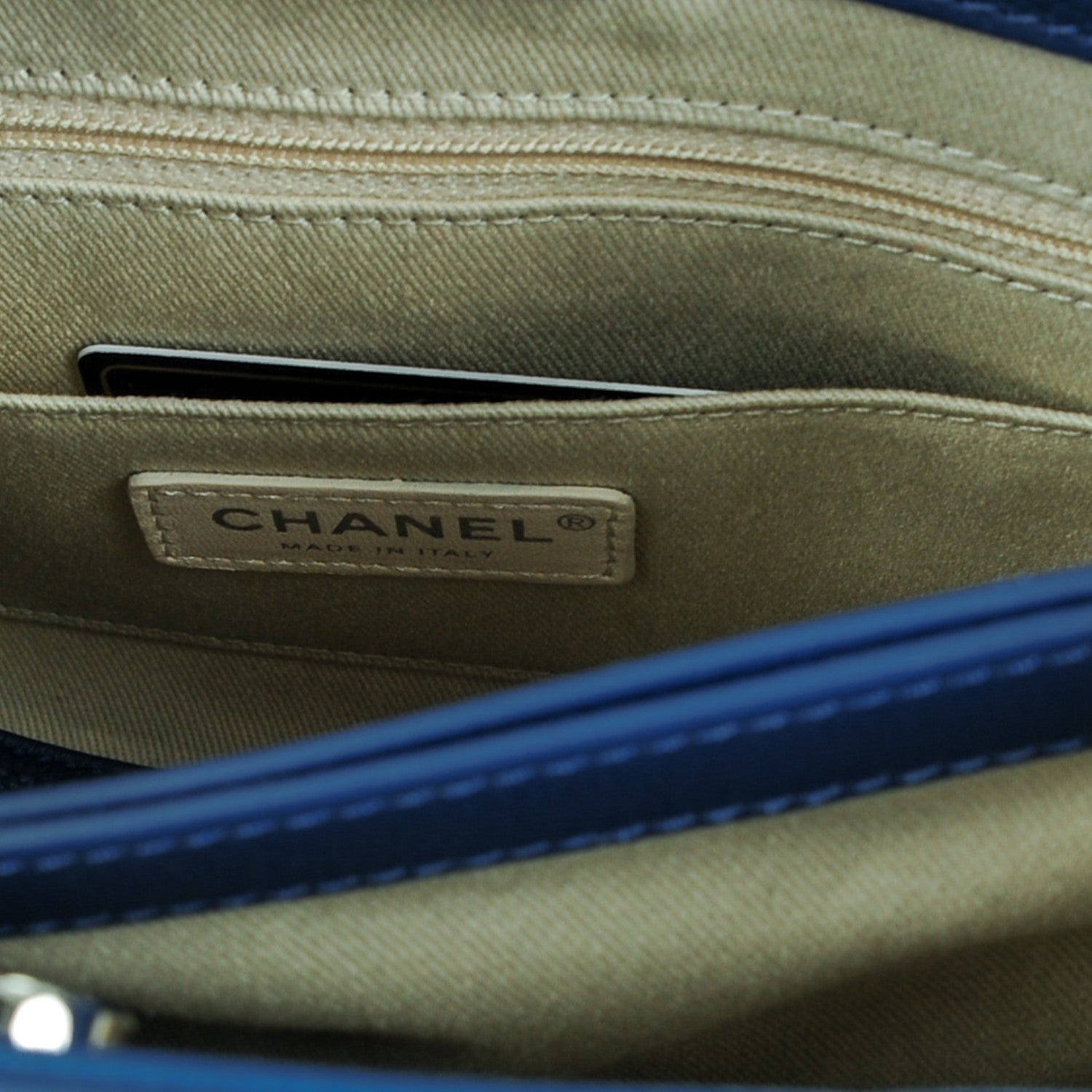 Chanel Grained Calfskin Mini Neo Executive Shopper Tote Blue 7 of 8