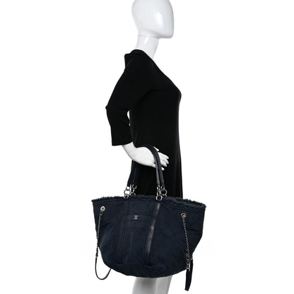 Chanel Canvas Medium Double Face Tote Navy 2 of 18