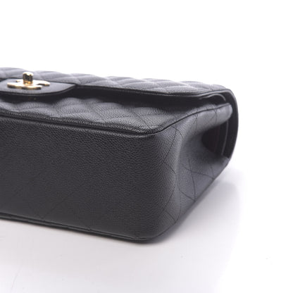 Chanel Caviar Quilted Jumbo Double Flap Black 10 of 11