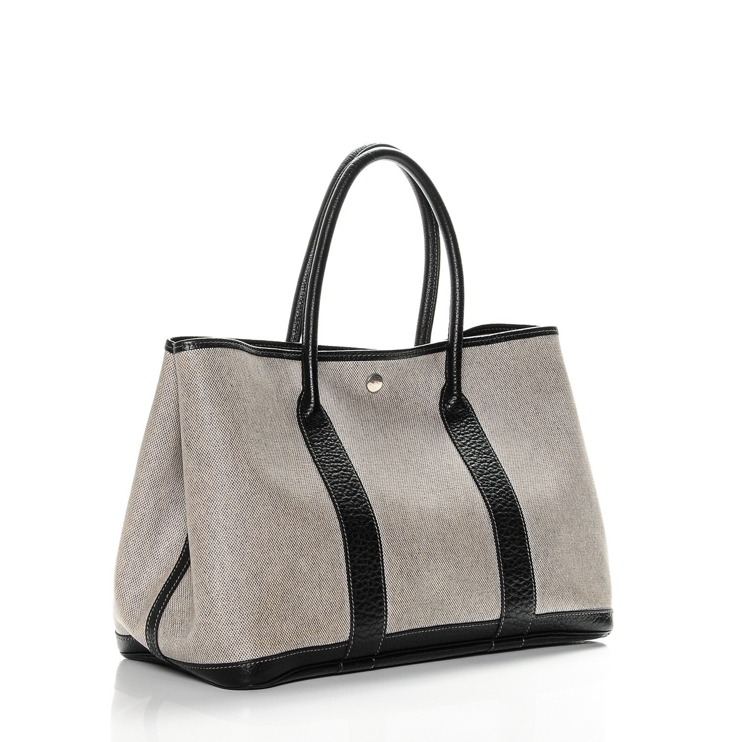 Hermes Buffle Skipper Toile Garden Party 36 MM Tote Black 3 of 6
