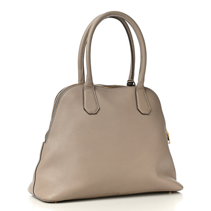 Tom Ford Pebbled Calfskin Medium Alix Dome Bag Taupe 3 of 9