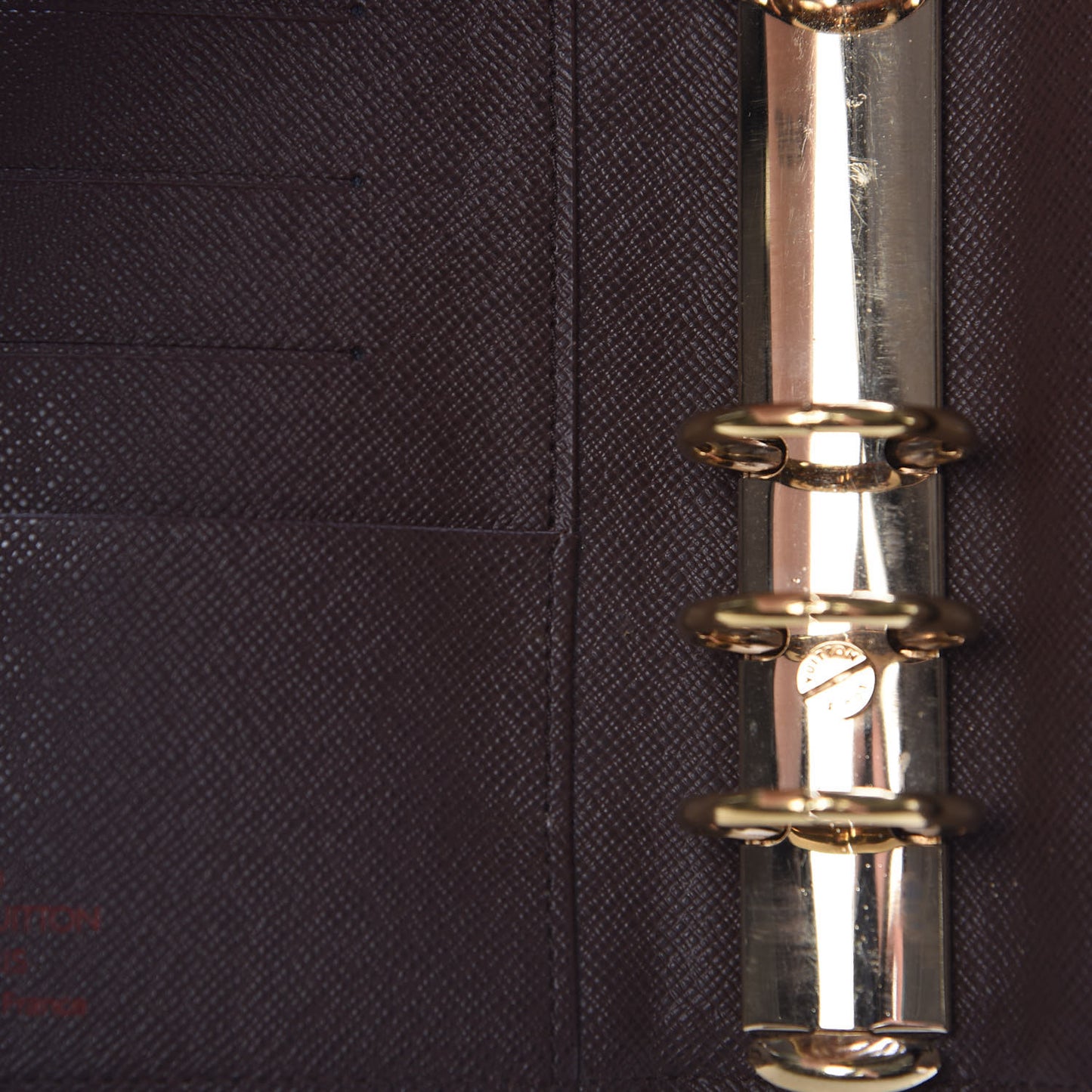 Damier Ebene Medium Ring Agenda Cover
