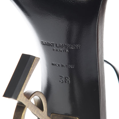 Saint Laurent Calfskin Opyum 110 Sandals 38 Brown 6 of 9