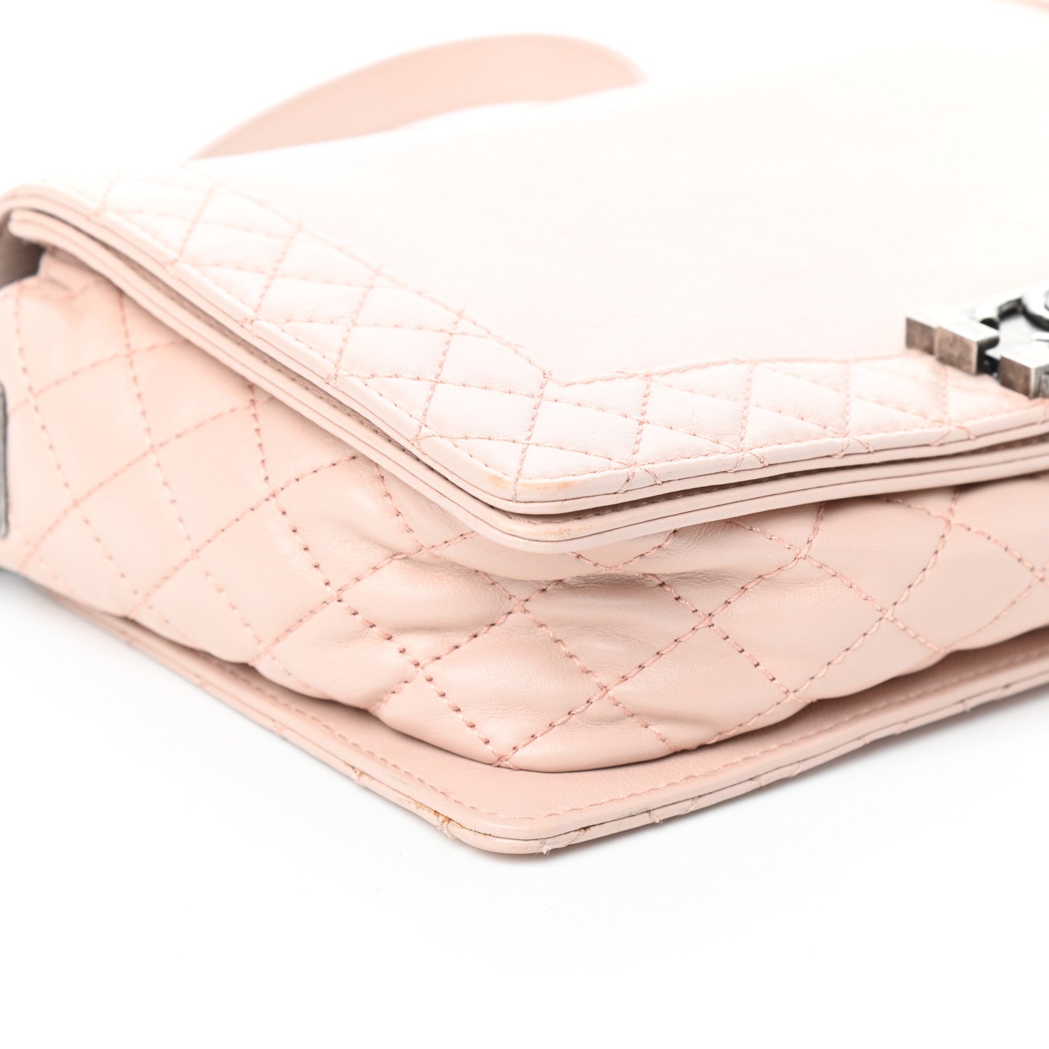 Chanel Calfskin New Medium Boy Reverso Flap Light Pink 9 of 10