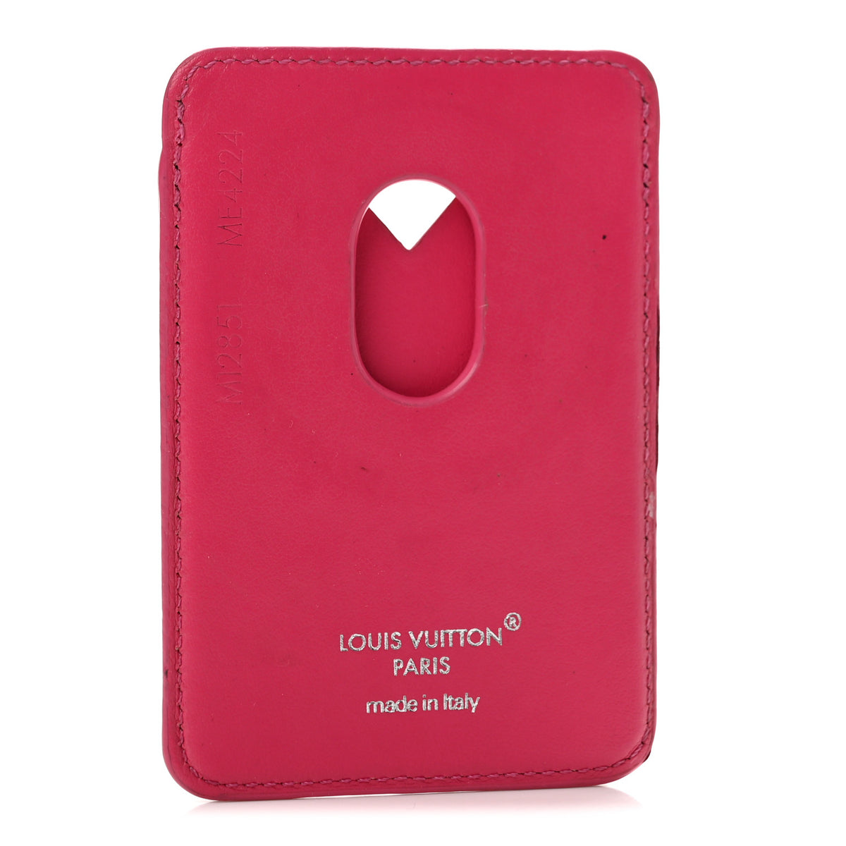 Louis Vuitton Monogram Macassar Magnetic Card Holder Pondichery Pink 3 of 8
