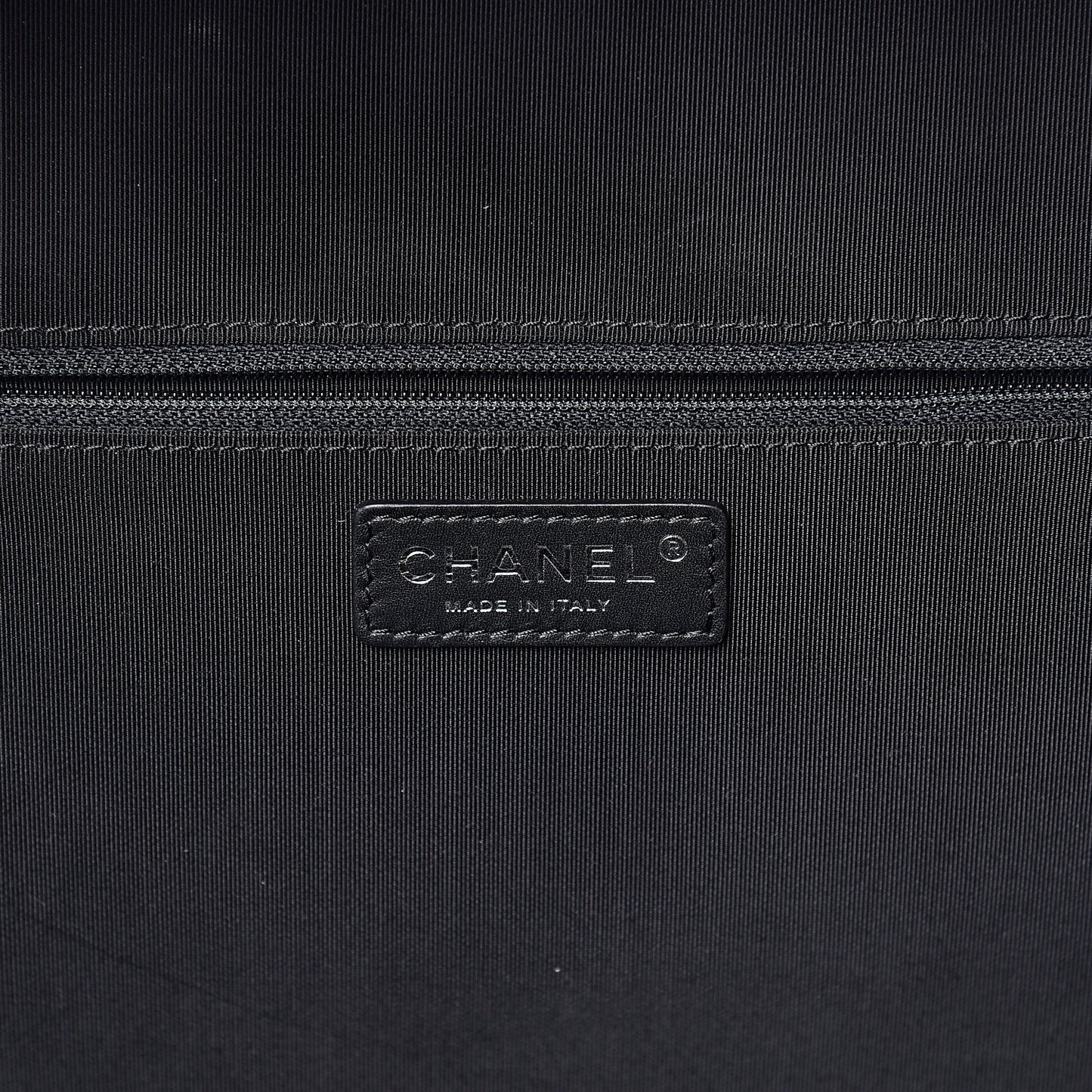 Calfskin Quilted Large Airlines Round Trip Bowling Bag Black
