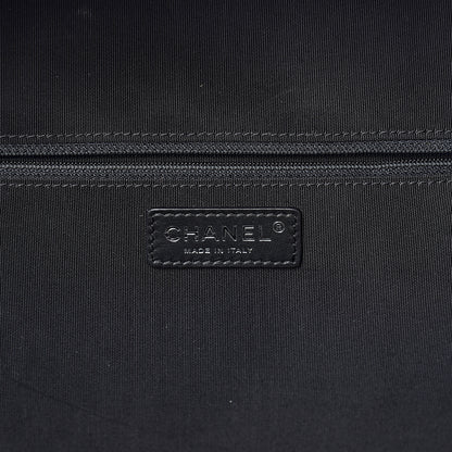 Chanel Calfskin Quilted Large Airlines Round Trip Bowling Bag Black 5 of 10