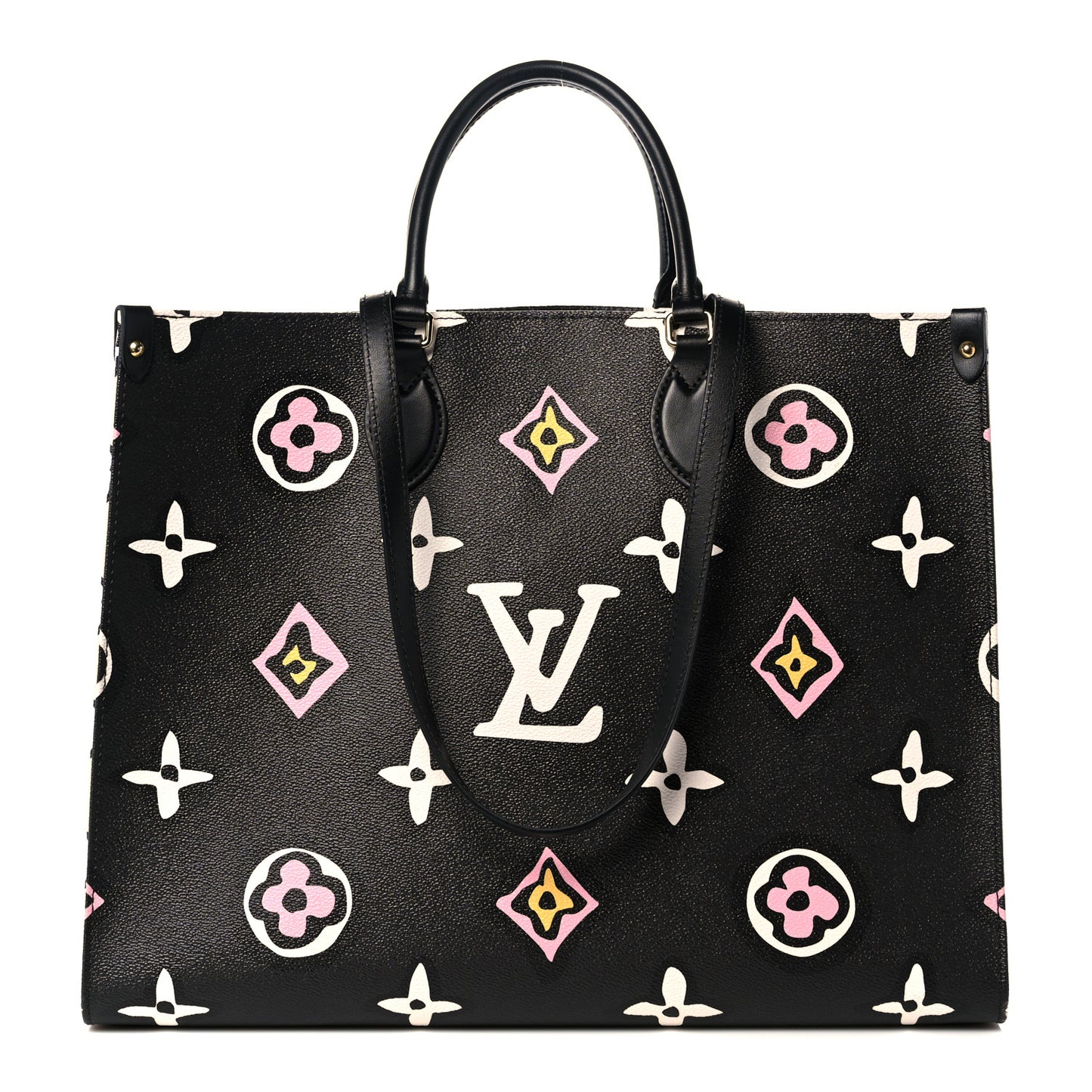 Monogram Giant Wild At Heart Onthego GM Black