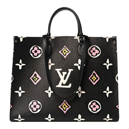Louis Vuitton Monogram Giant Wild At Heart Onthego GM Black 1 of 7