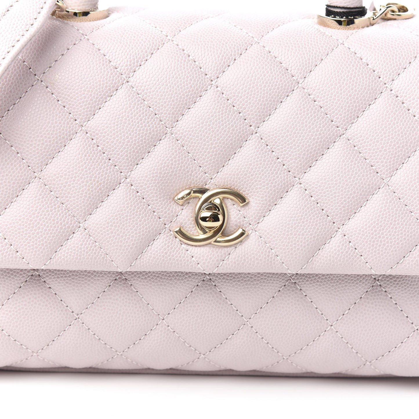 Caviar Quilted Mini Coco Handle Flap Lilas Lilac