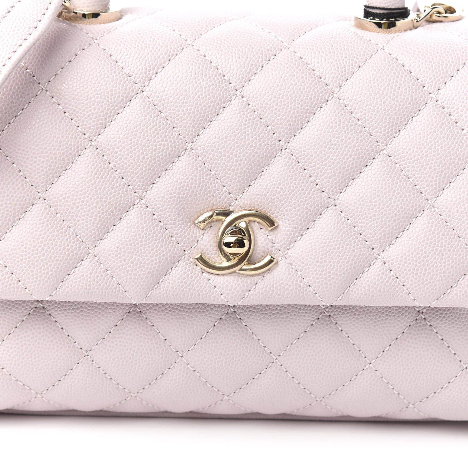 Chanel Caviar Quilted Mini Coco Handle Flap Lilas Lilac 9 of 9