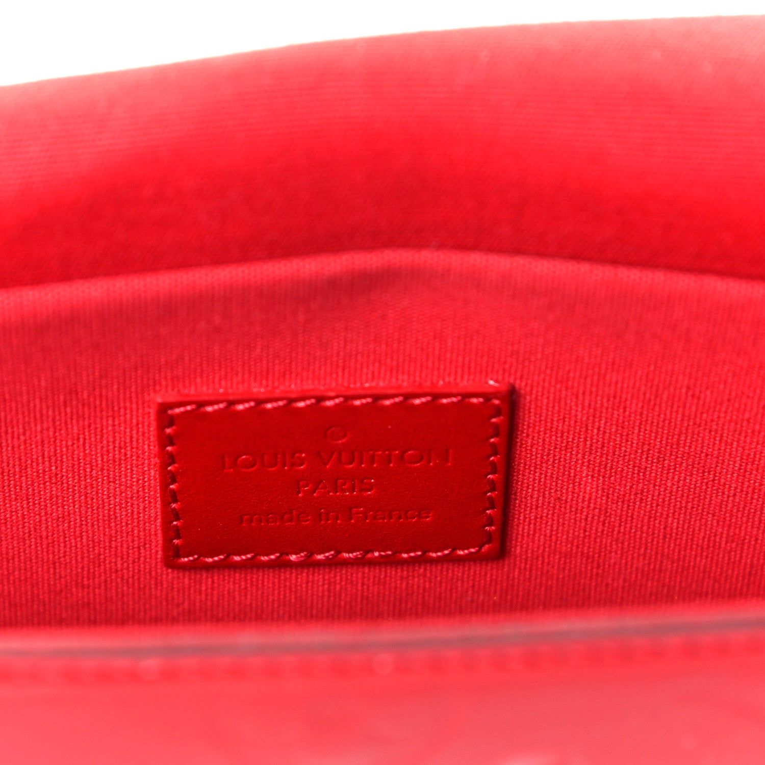 Louis Vuitton Vernis Felicie Pochette Chain Wallet Cherry 6 of 10