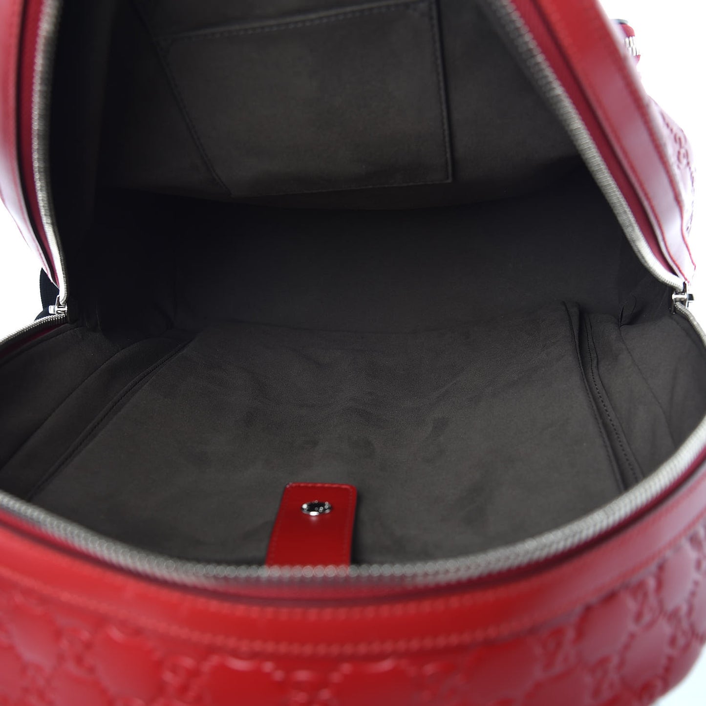 Guccissima Signature Day Backpack Hibiscus Red