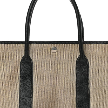 Hermes Toile Buffle Skipper Garden Party 36 MM Tote Black 5 of 9