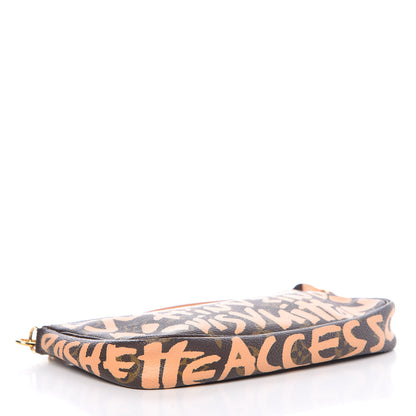 Louis Vuitton Monogram Graffiti Pochette Accessories Peach 4 of 9