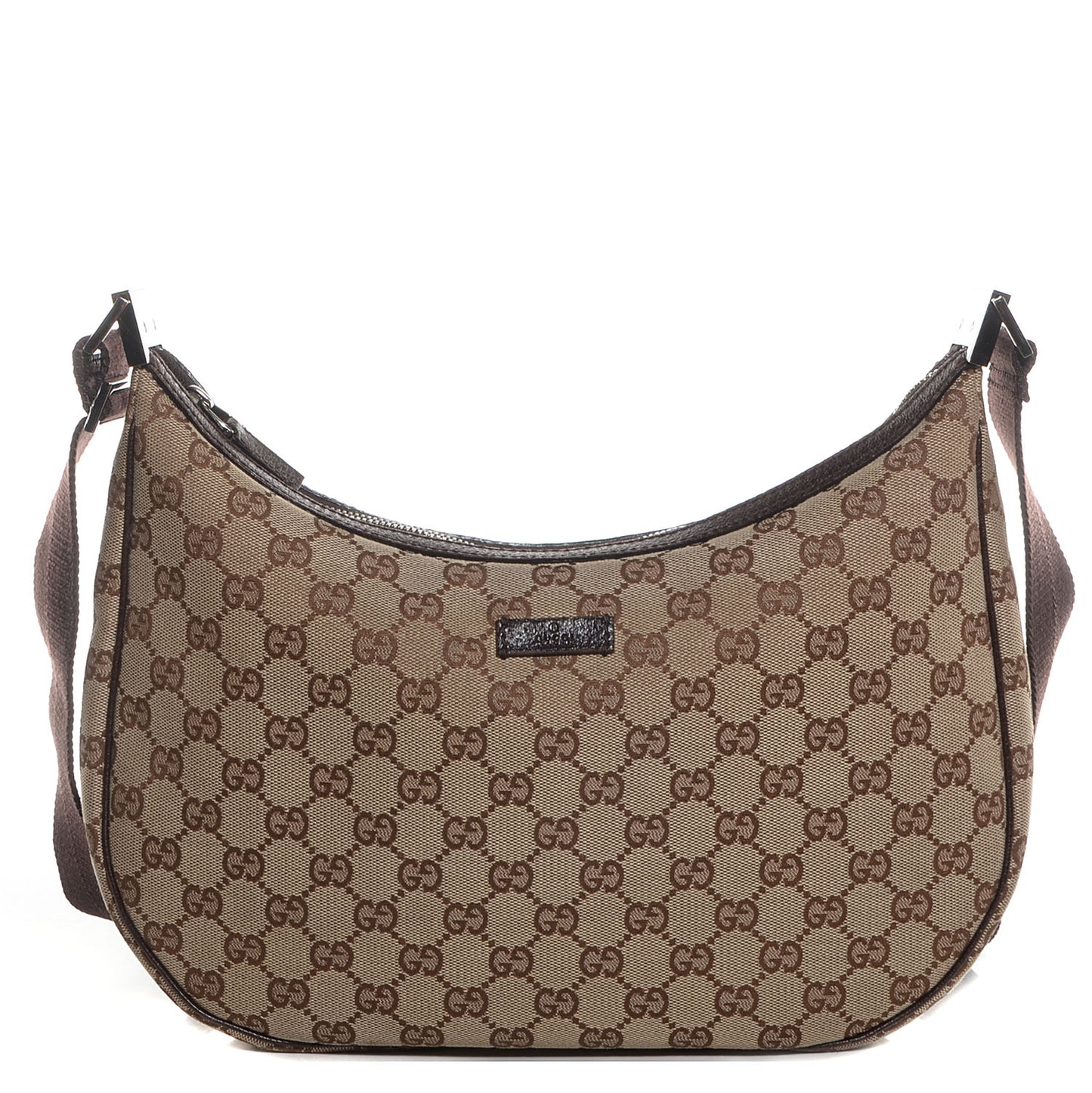 Monogram Medium Half Moon Hobo Dark Brown