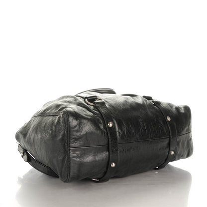 Miu Miu Vitello Lux Gathered Tote Nero Black 4 of 10