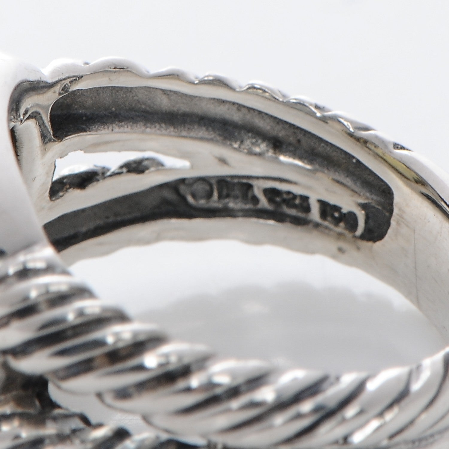 David Yurman Sterling Silver 18K Yellow Gold Peridot 11mm Albion Ring 57 8 5 of 5