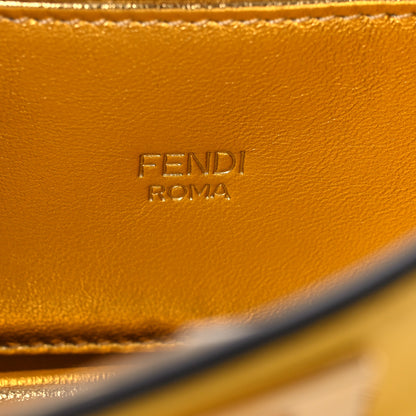Fendi Nappa Small Peekaboo I SEE U East West Chain Satchel Limone 6 of 13