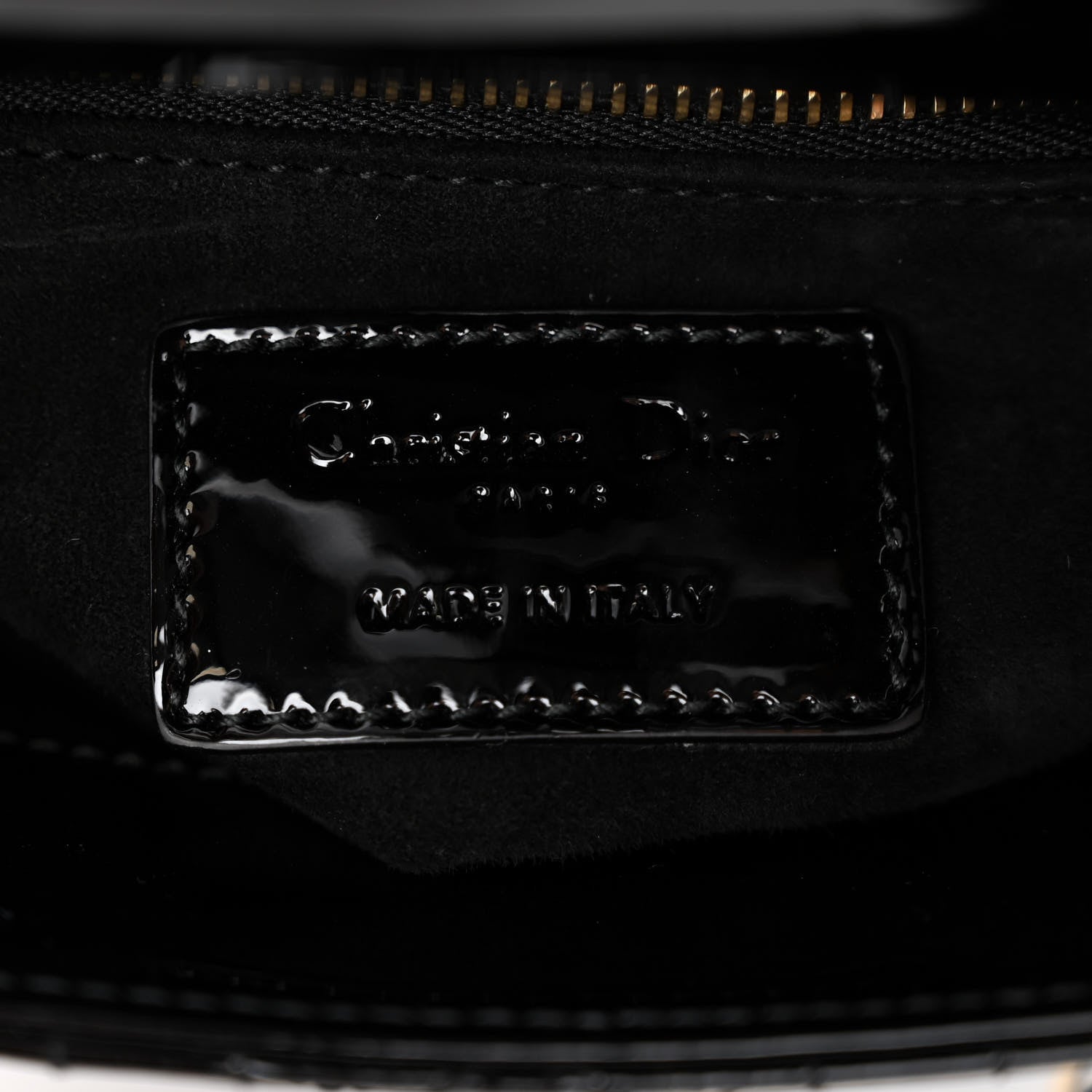 Christian Dior Patent Cannage Mini Lady Dior Black 7 of 10