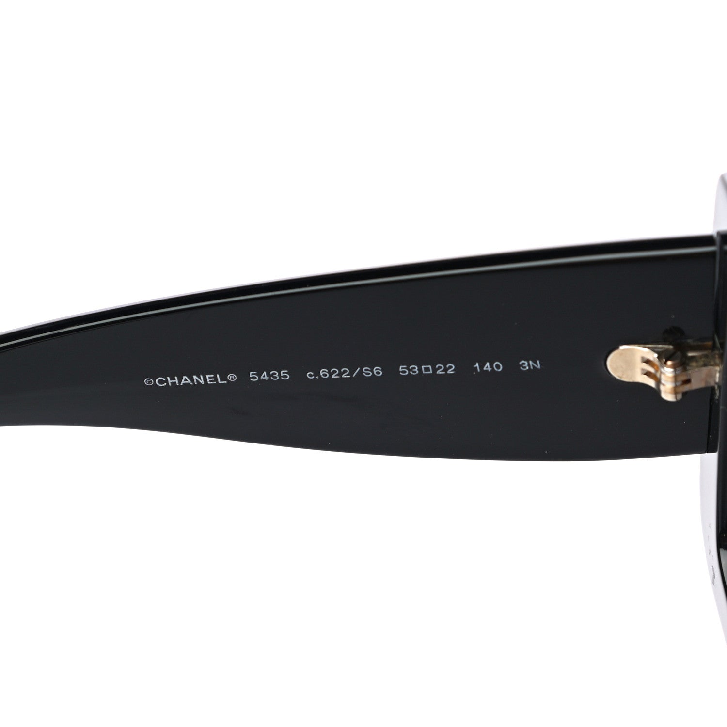 Chanel Acetate Rectangle Sunglasses 5435 Black 6 of 7