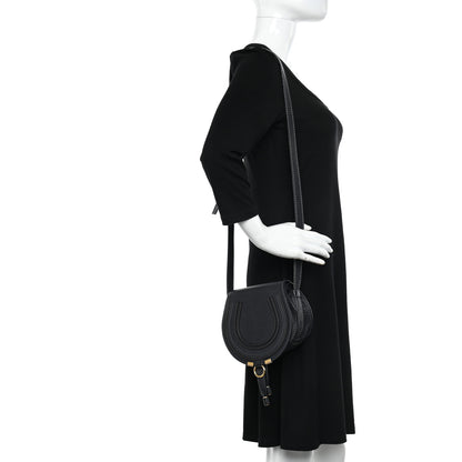 Chloe Calfskin Mini Marcie Round Crossbody Bag Black 2 of 12