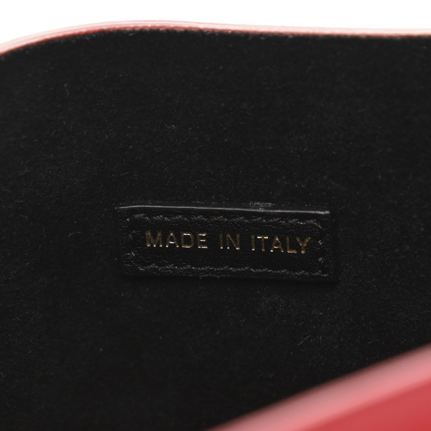 Lanvin Smooth Calfskin Mini Trapeze Red Lipstick 5 of 12