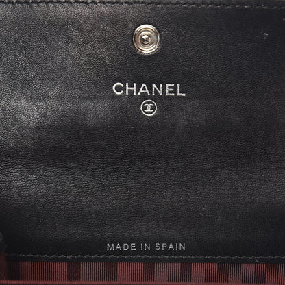 Chanel Lambskin Quilted Flap Card Holder Black 6 of 8